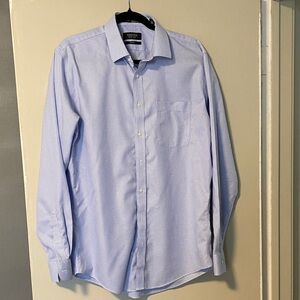 Nordstrom Blue Dress Shirt Long Sleeve Cotton